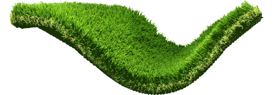 A piece of artificial grass