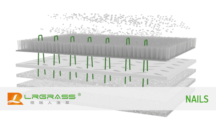 Artificial grass and nails