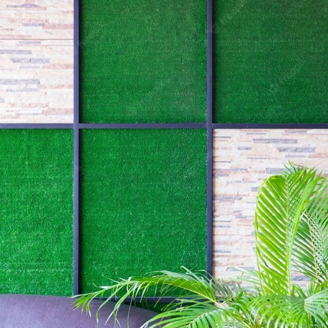 4 pieces of artificial grass wall