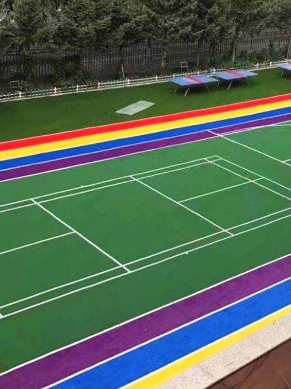 Basketball artificial turf in indoor stadium