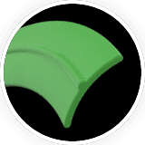 C-shape blade artificial grass