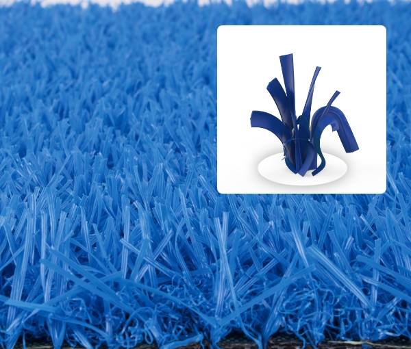 C-shape blade+thatch for kindergarten artificial turf