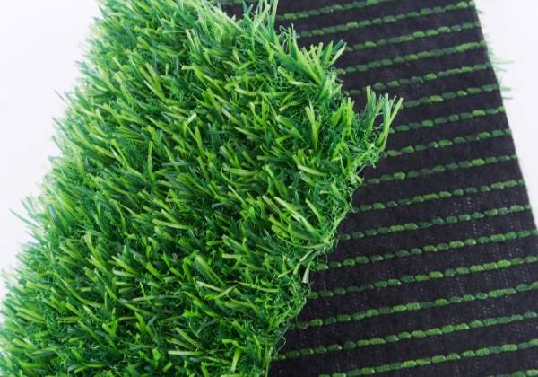 Artificial grass with eco-friendly, recyclable coating