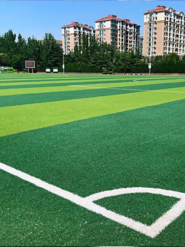 Football artificial turf in the club