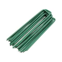 Many galvanized & powdered coated U-shape nails