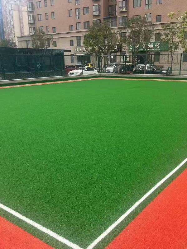 Gateball artificial turf built in the residential community