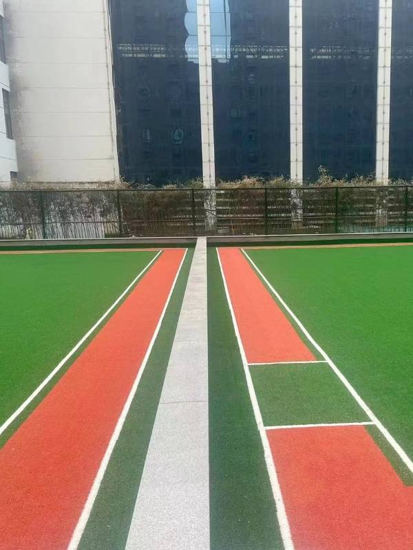 Gateball artificial turf in the leisure center for senior citizens