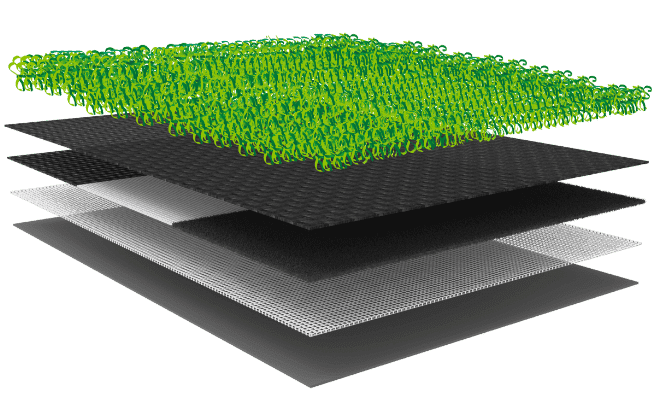 Golf artificial turf structure