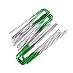 Many galvanized head coated U-shape nails