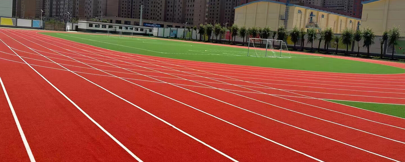 Multifunctional artificial grass for Gansu Linxia experimental primary school in China