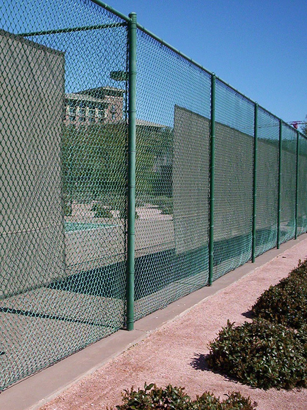 Installation of hollow-shaped fences around the sports field