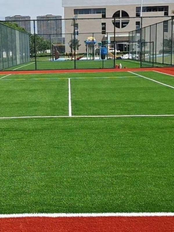 Tennis artificial turf in the club