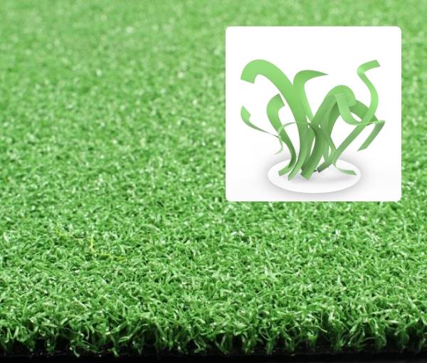 Thatch for artificial grass putting green