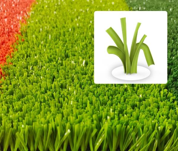 U-shape blade grass fiber for basketball artificial turf