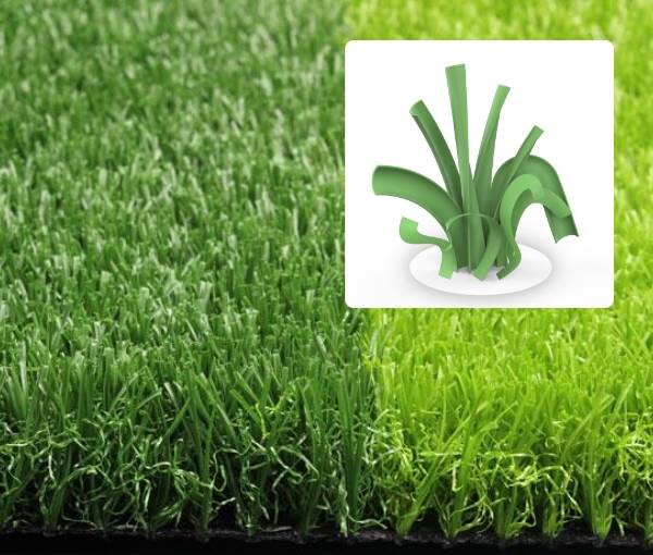 U-shape blade monofilament fiber + thatch for pet artificial turf