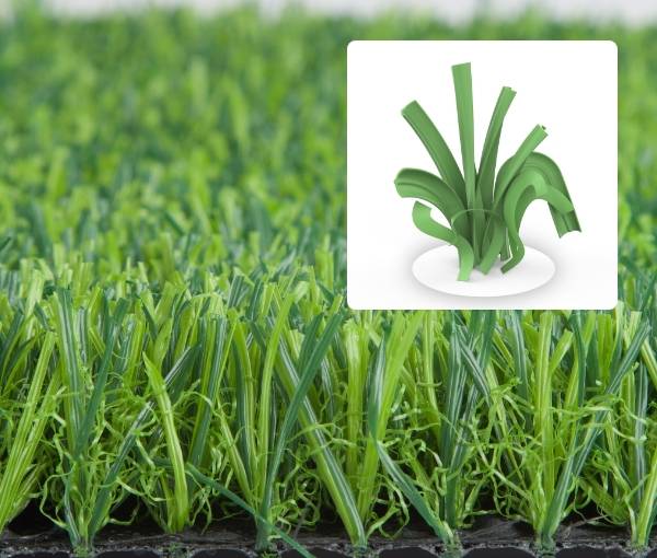 U-stem blade+thatch for kindergarten artificial turf